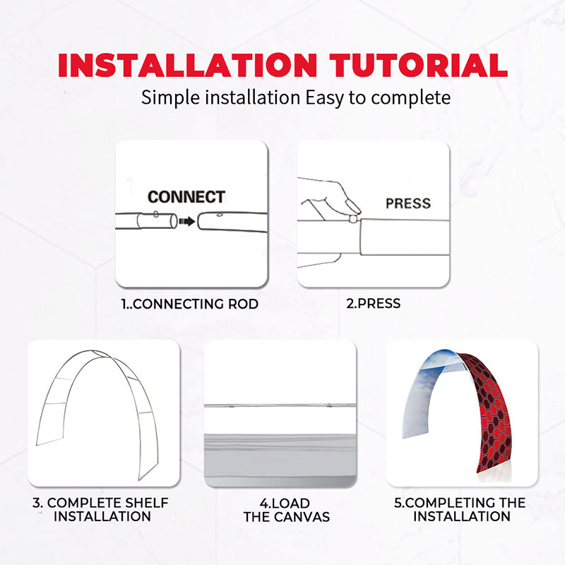 Tension Fabric Curve Arch