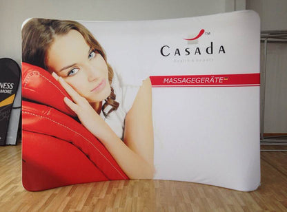 Curve Tension Fabric Display