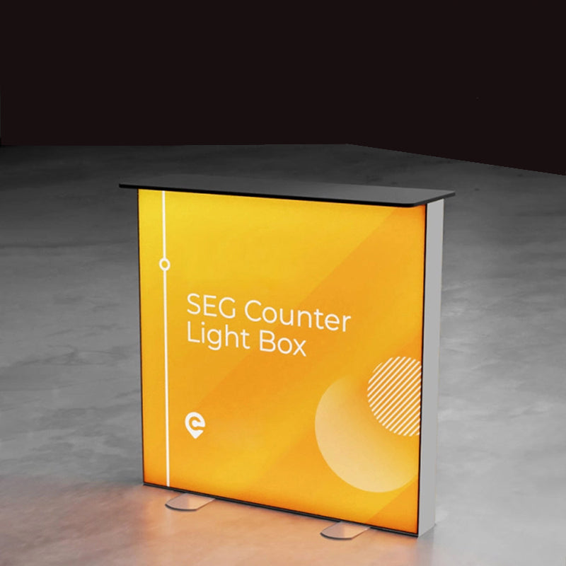 Pre SEG Frameless Lightbox Counter 3.3x3.3ft