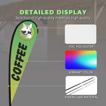 12FT Teardrop Flag