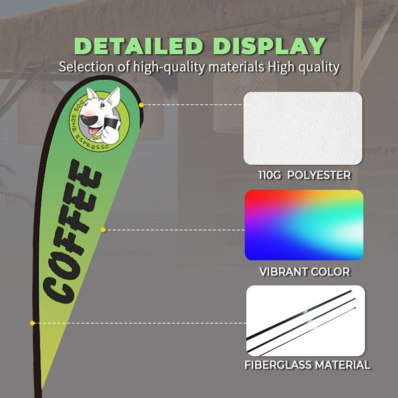 10FT Teardrop Flag