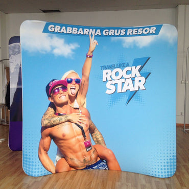 Curve Tension Fabric Display