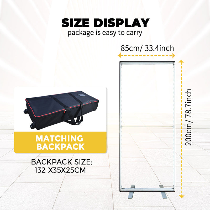 Pre SEG Frameless Pullable Lightbox 2.78x6.56ft