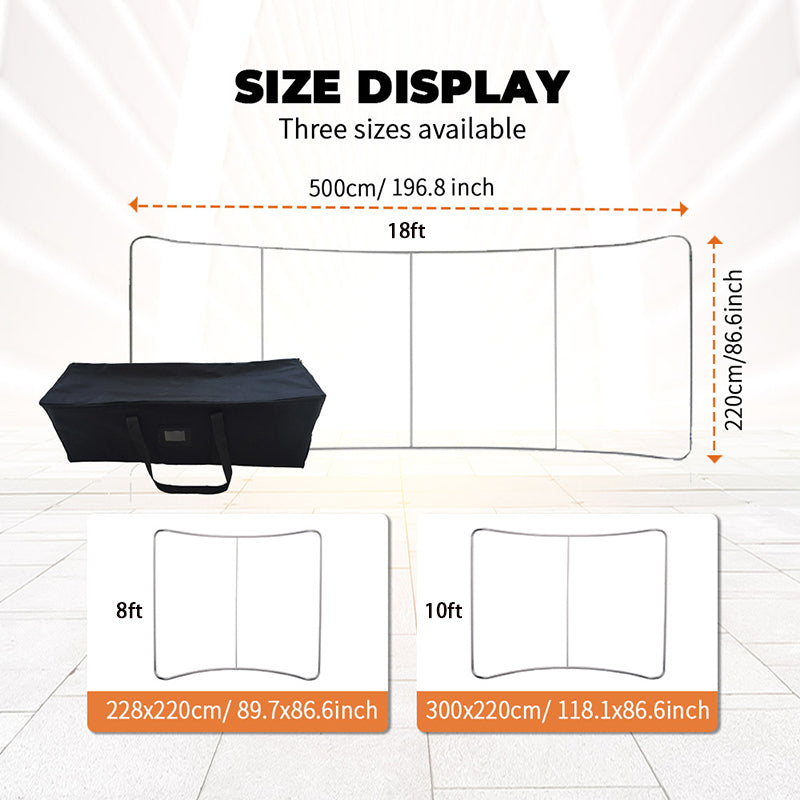 Curve Tension Fabric Display