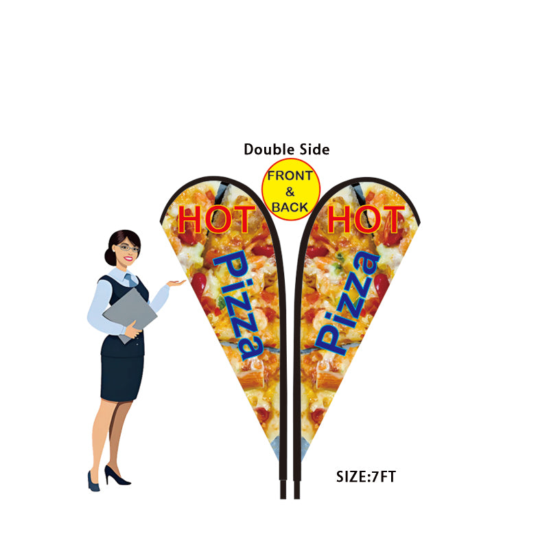 7FT Teardrop Flag