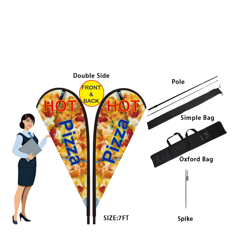7FT Teardrop Flag