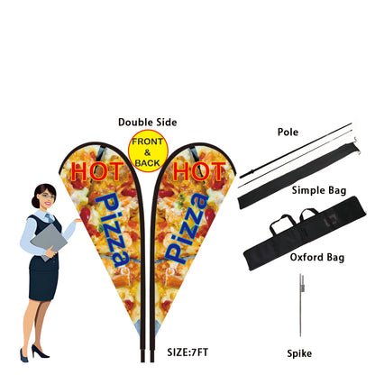 7FT Teardrop Flag