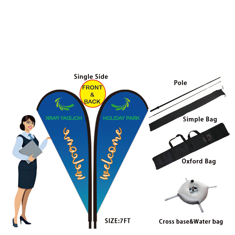 7FT Teardrop Flag