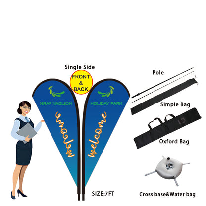 7FT Teardrop Flag