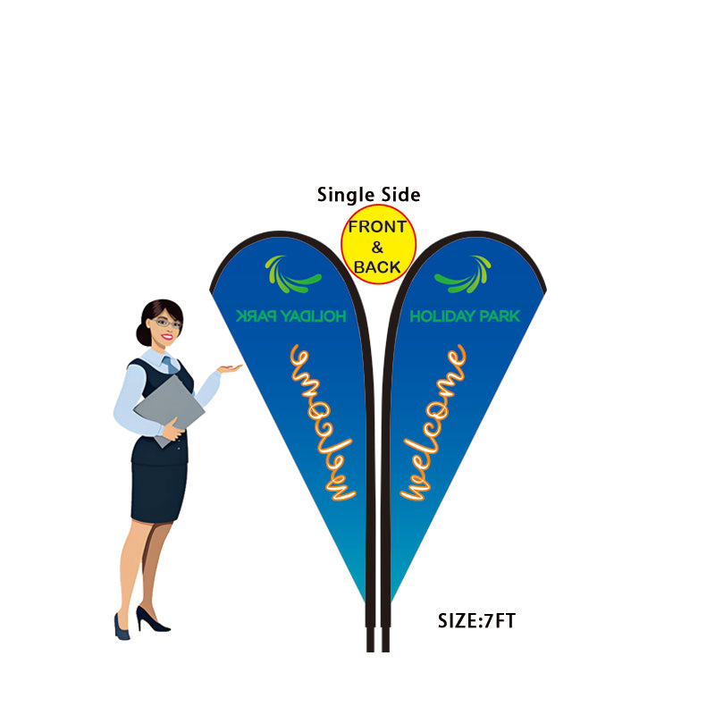7FT Teardrop Flag