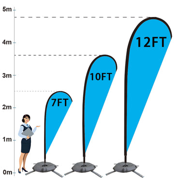 7FT Teardrop Flag