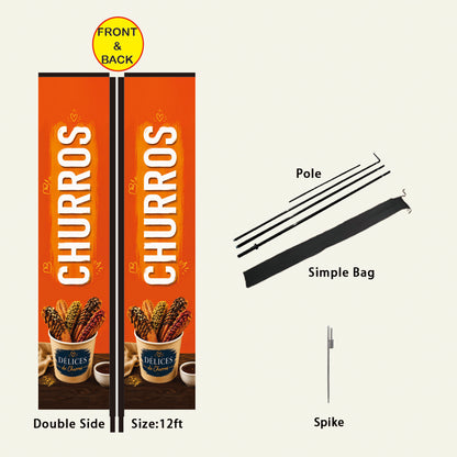 12FT Rectangle Flag