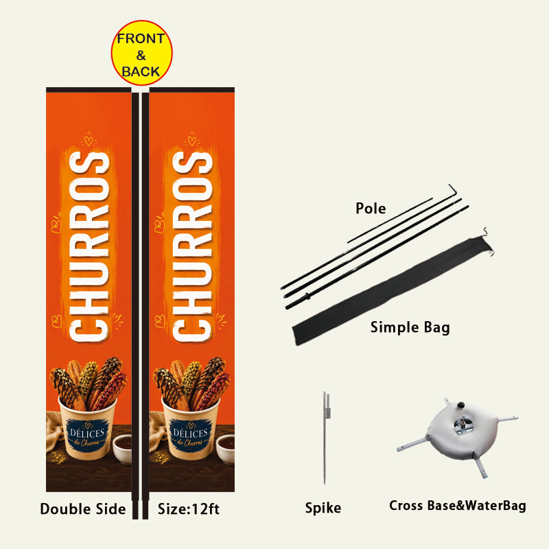 12FT Rectangle Flag