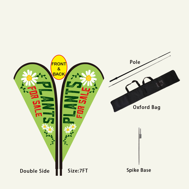 7FT Teardrop Flag