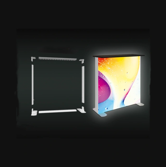 Plastic SEG Frameless Lightbox Counter 3.3x3.3ft