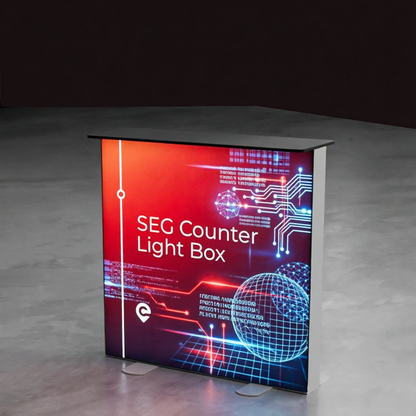 Pre SEG Frameless Lightbox Counter 3.3x3.3ft
