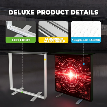 Pre SEG Frameless Lightbox Counter 3.3x3.3ft